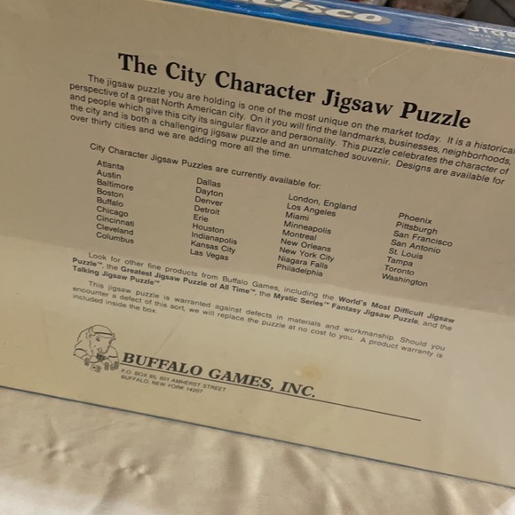 Vintage City of San Francisco 1988 Jigsaw Puzzle New in Factory Sealed Box - Picture 6 of 10